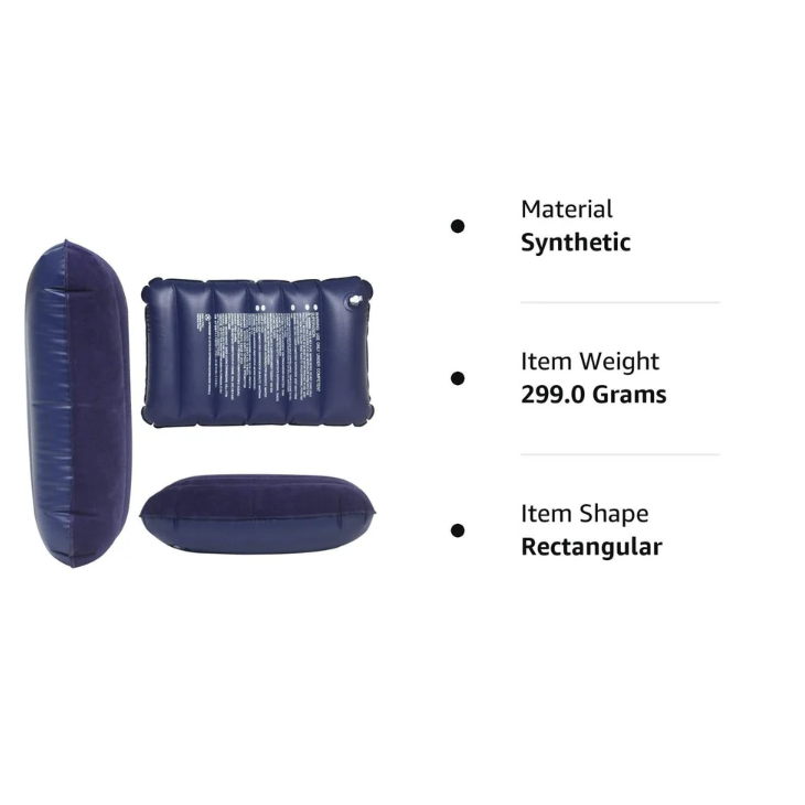 Air Inflatable Travel Pillow: Soft, Ergonomic, and Ready to Go Wherever You Are