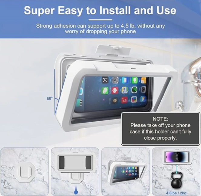 360° Waterproof Shower Phone Case📱