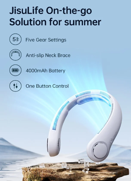 Portable & Rechargeable Neck Fan 😍