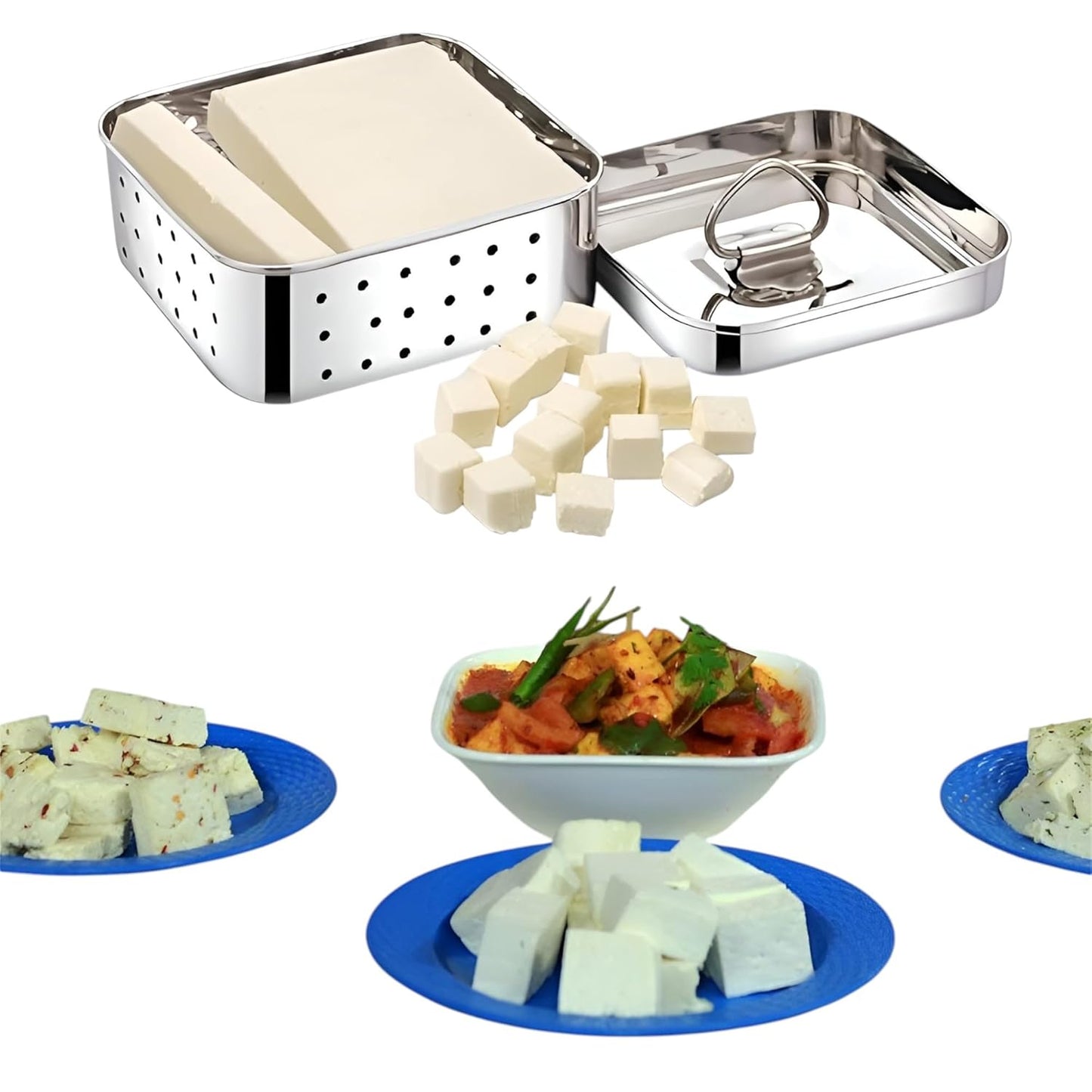 Stainless Steel Square Shape Paneer Mould Maker
