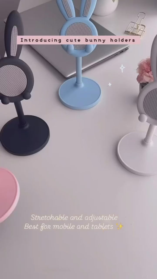 Pink Bunny Adjustable Mobile Stand 🐰✨